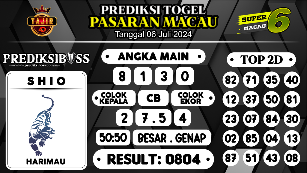 https://prediksibossnama.com/prediksi-boss-togel-macau-sabtu-06-juli-2024/