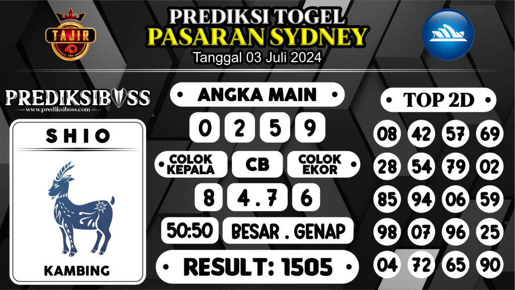 https://prediksibossnama.com/prediksi-boss-togel-sidney-rabu-03-juli-2024/