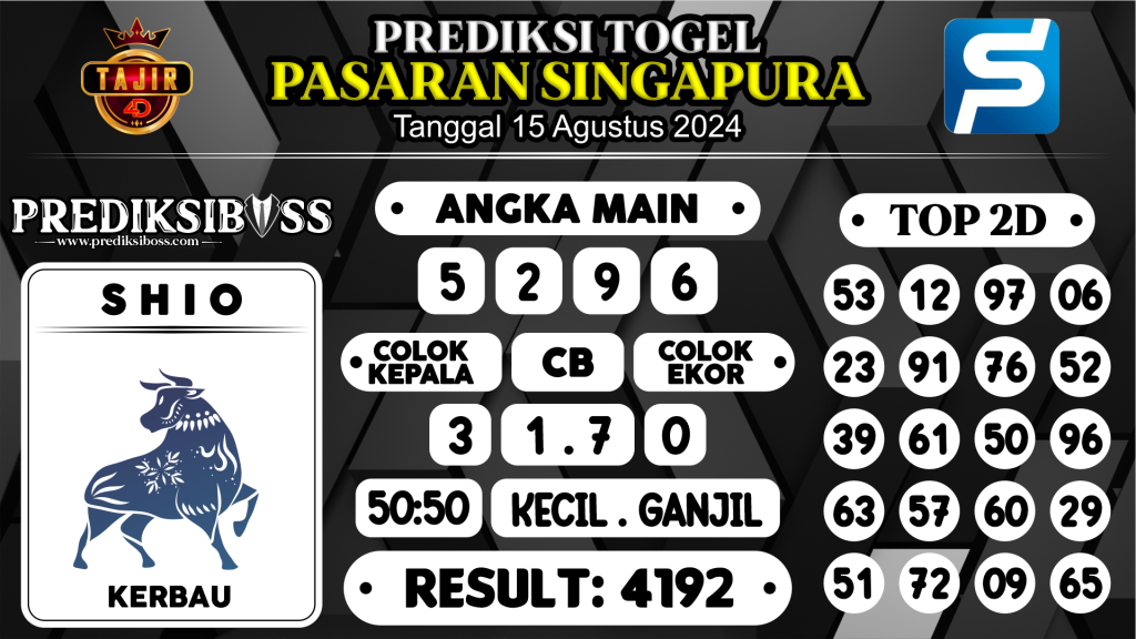 https://prediksibossnama.com/prediksi-boss-togel-sgp-kamis-15-agustus-2024/