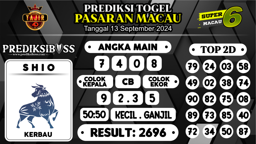 https://prediksibossnama.com/prediksi-boss-togel-macau-jumat-13-september-2024/