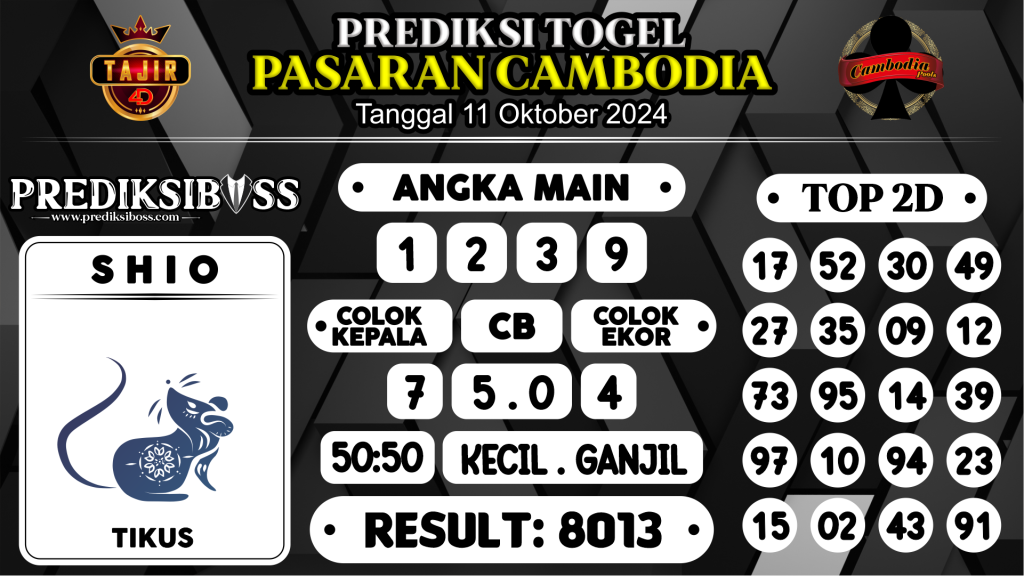 https://prediksibossnama.com/prediksi-boss-togel-cambodia-jumat-11-oktober-2024/